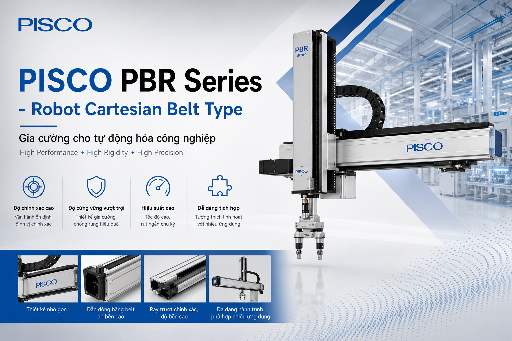 PISCO PBR Series - Robot Cartesian Belt Type gia cường cho tự động hóa công nghiệp